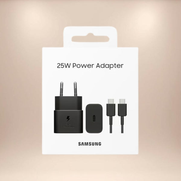 samsung 25 watt charger complete set with data cable